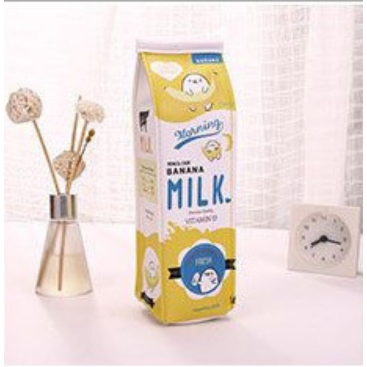 Wholesale Simulated Milk Box Leather Minimalist Pencil Case