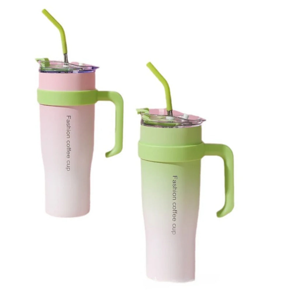 Wholesale Tumbler 40oz Big Mac Thermal Insulation High-value Ice Cup with Straw and Handle