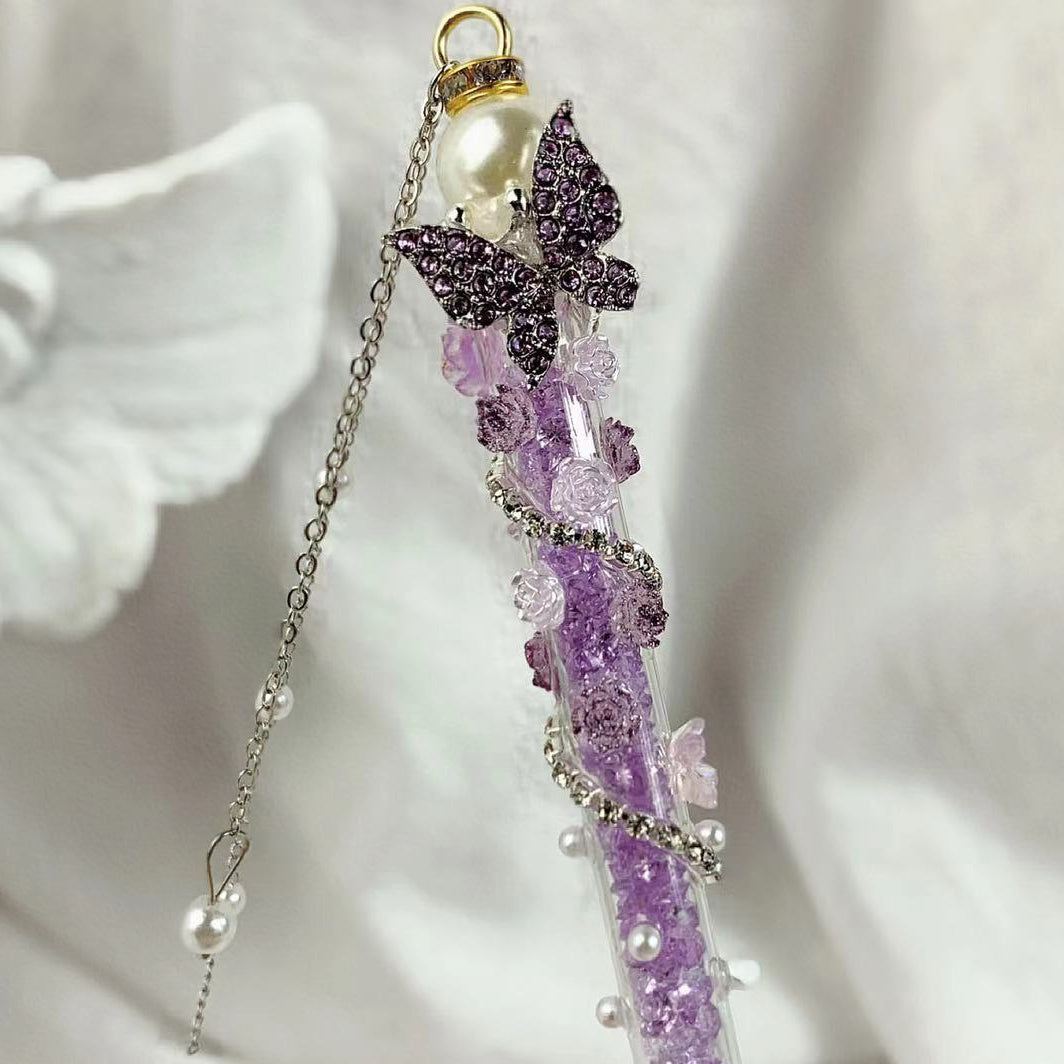 Wholesale Diamond Butterfly Tassel Pen Knife Diy Homemade Carving