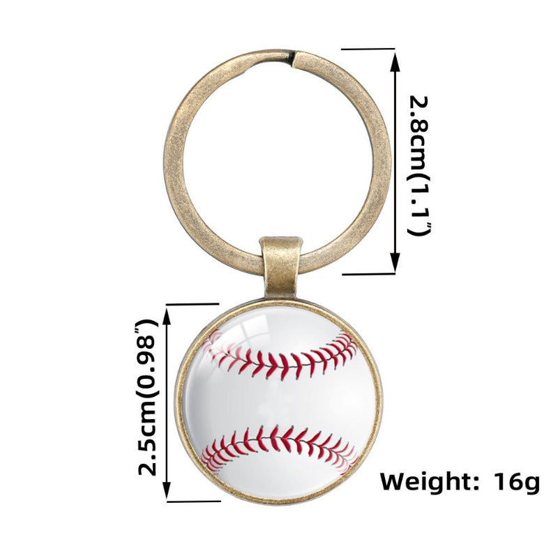 Wholesale Sports Pendant Baseball Rugby Icon Keychains