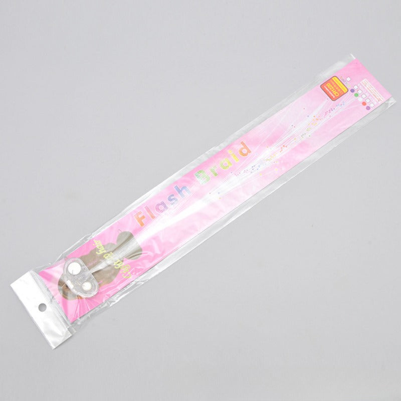 Wholesale Plastic LED Luminous Braided Hair Clips