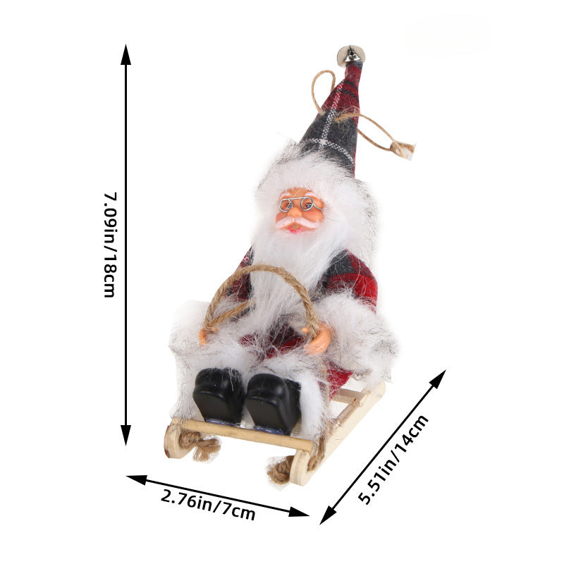 Wholesale Enamel Santa Claus Doll Decorations