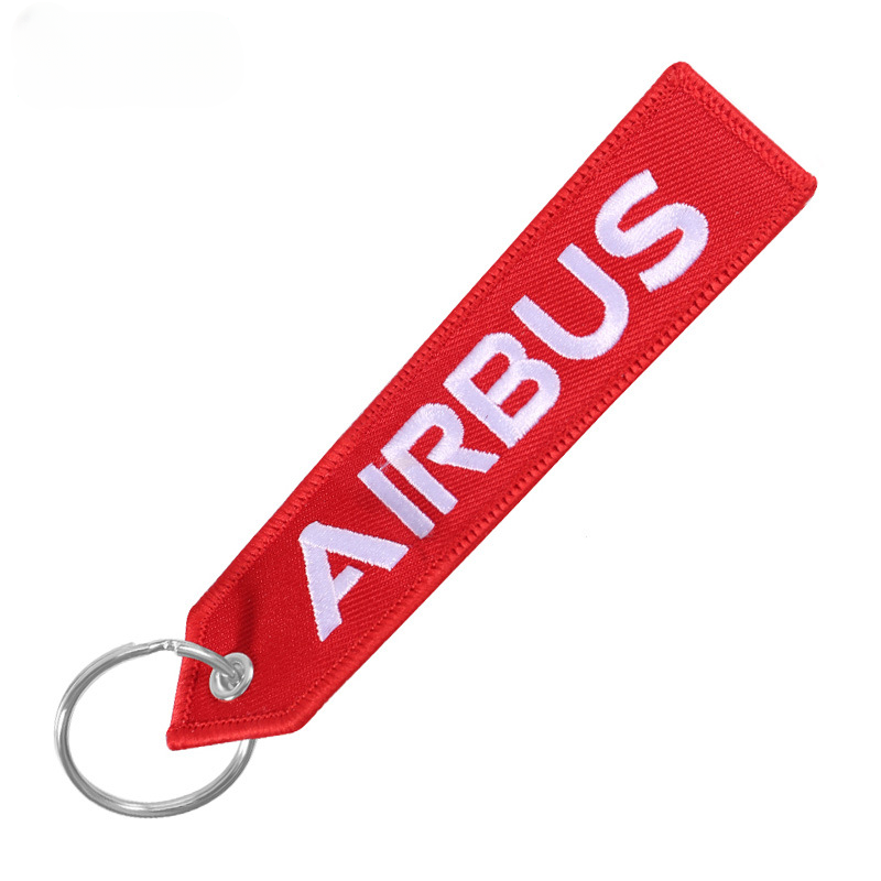 Wholesale Polyester Boeing Embroidery Keychain
