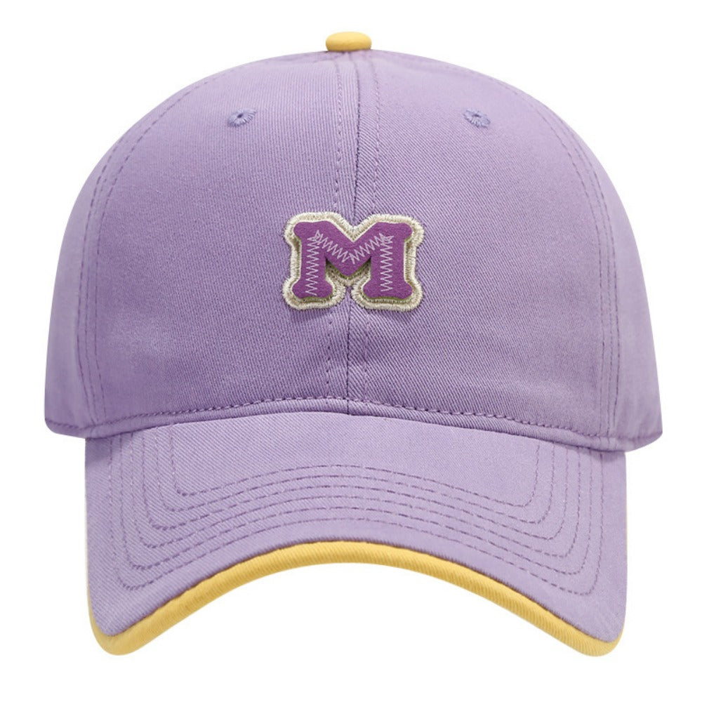 Wholesale Fashionable M Letter Embroidery Soft Top Casual Baseball Cap