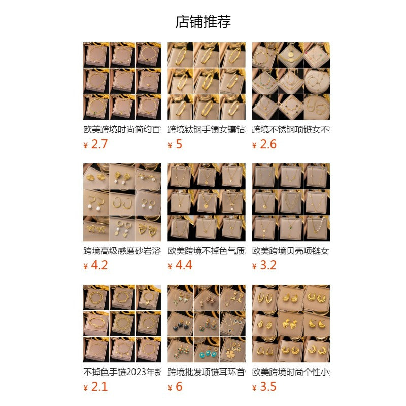 Wholesale Retro Temperament Flower High-grade Tassel Light Luxury Palace Style Pearl Earrings