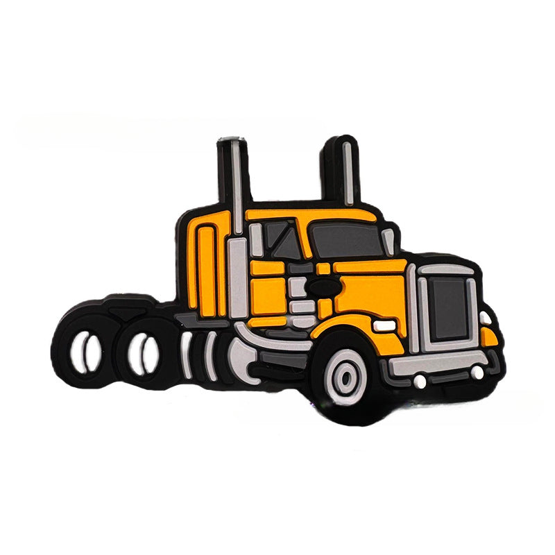 Wholesale 20pcs Car Excavator Series Cartoon DIY Silicone Beads