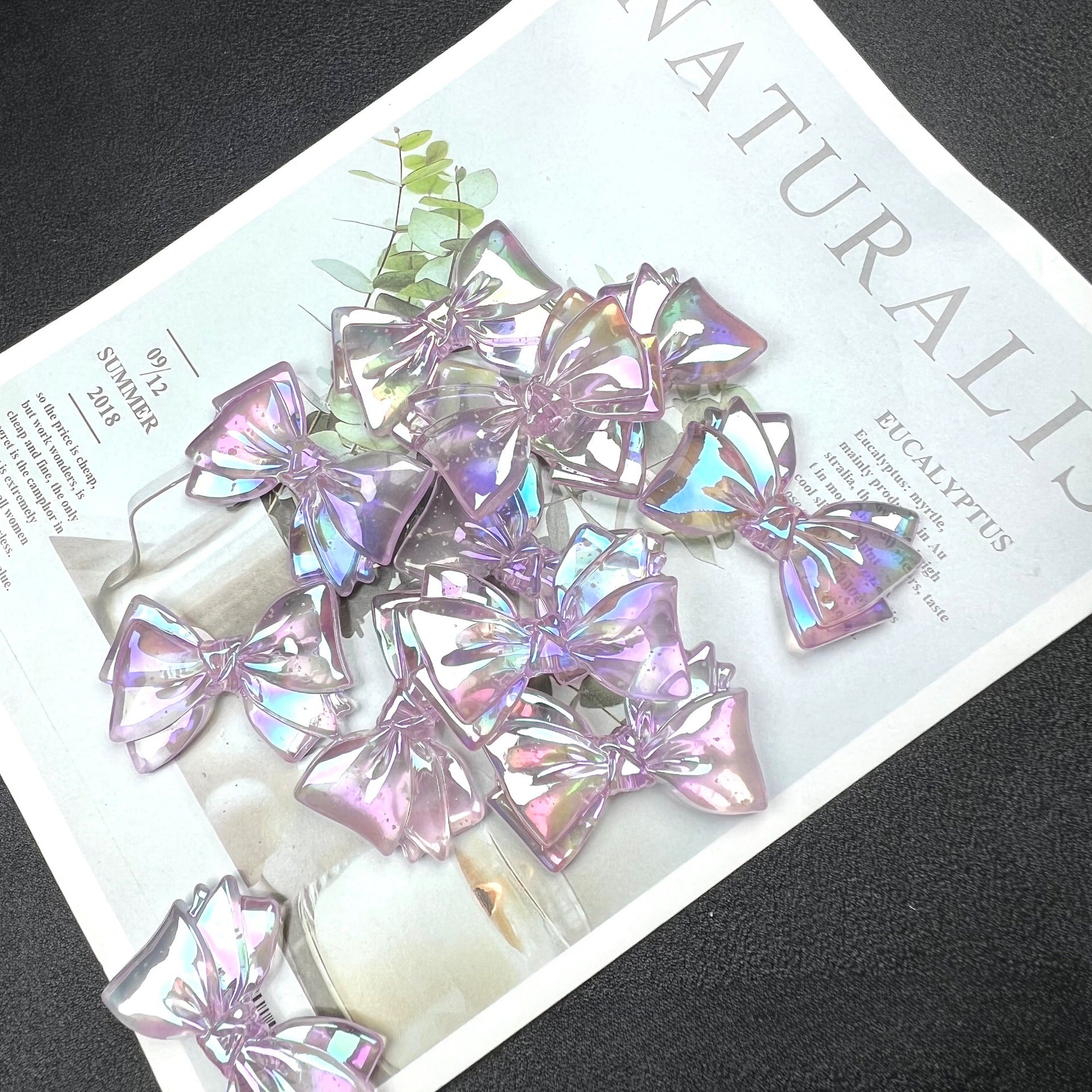 Wholesale 100PCS/PACK Bow Straight Hole Beads