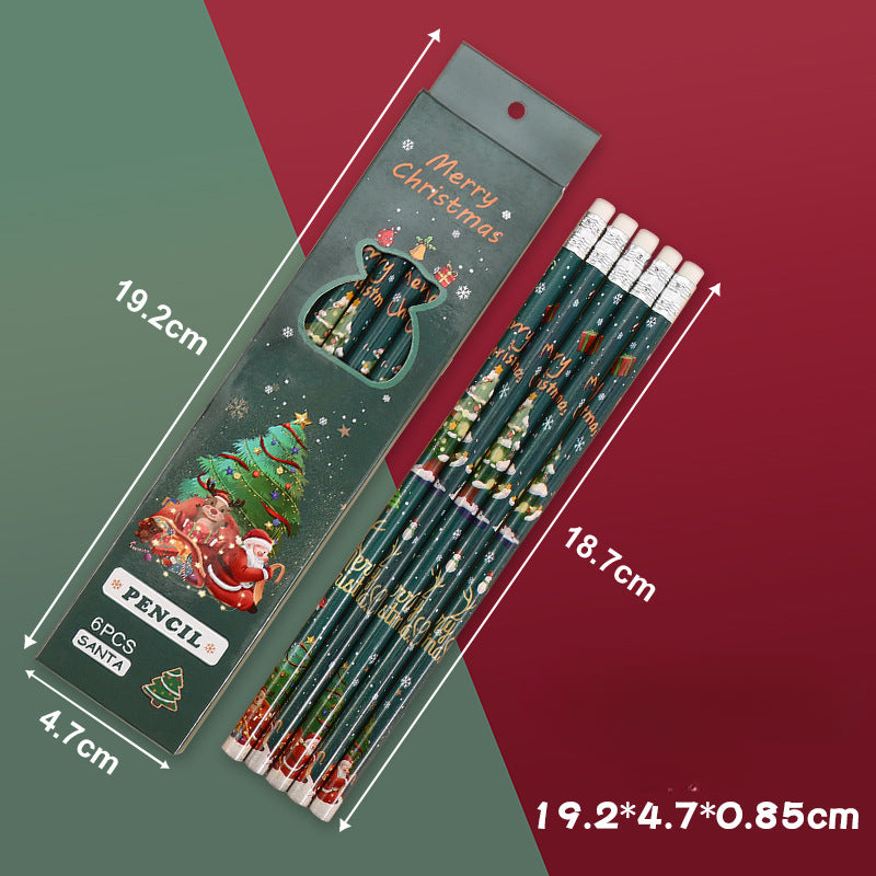 Wholesale Christmas Cartoon Cute Wooden Pencils