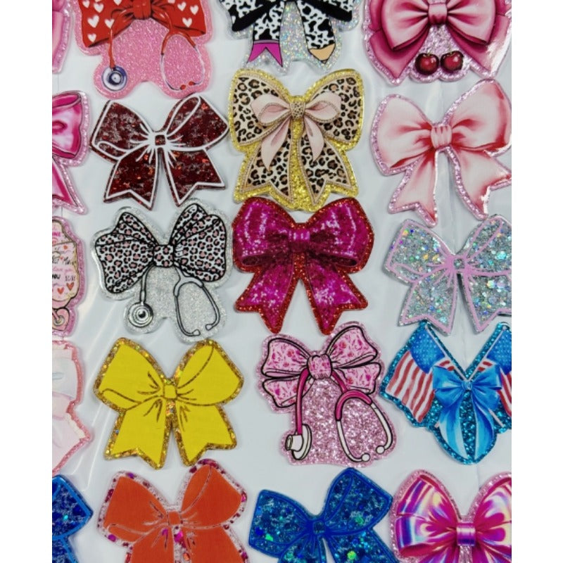 Wholesale Random 30pcs Bow DIY Acrylic FlatBacks