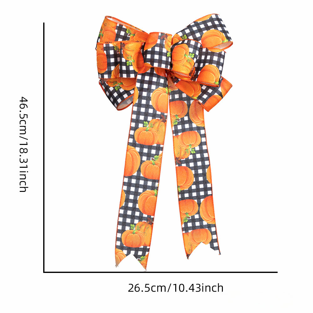 Wholesale Thanksgiving Maple Leaf Bow Fabric Hair Accessories