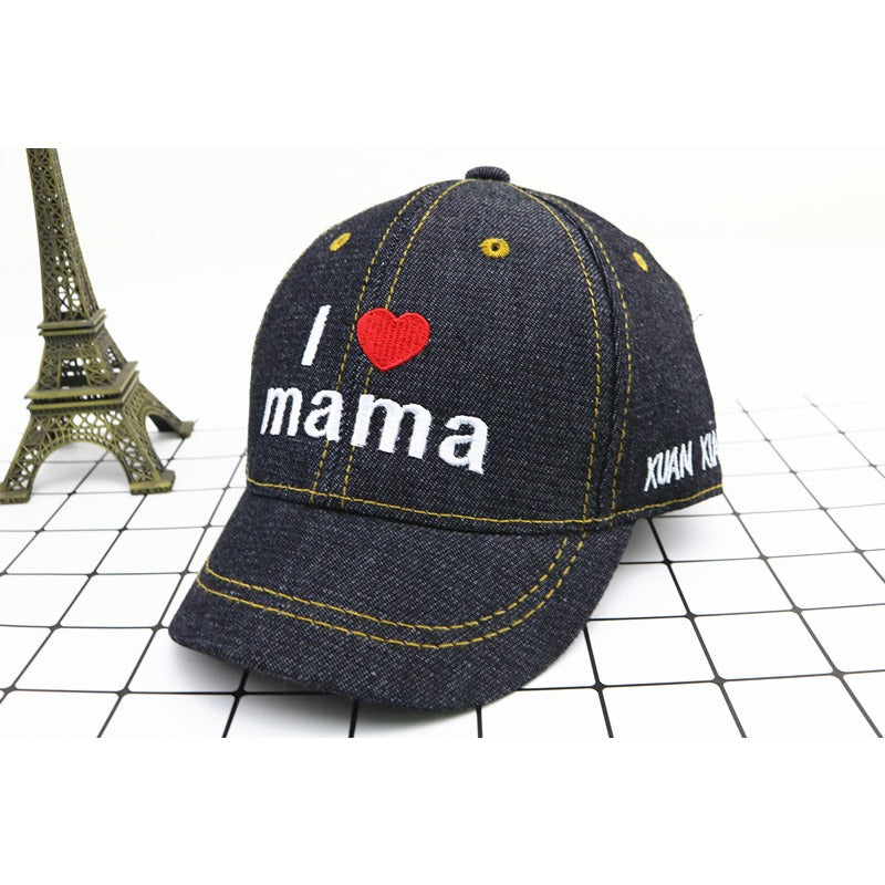 Wholesale Mama Denim Casual Letter Baseball Caps