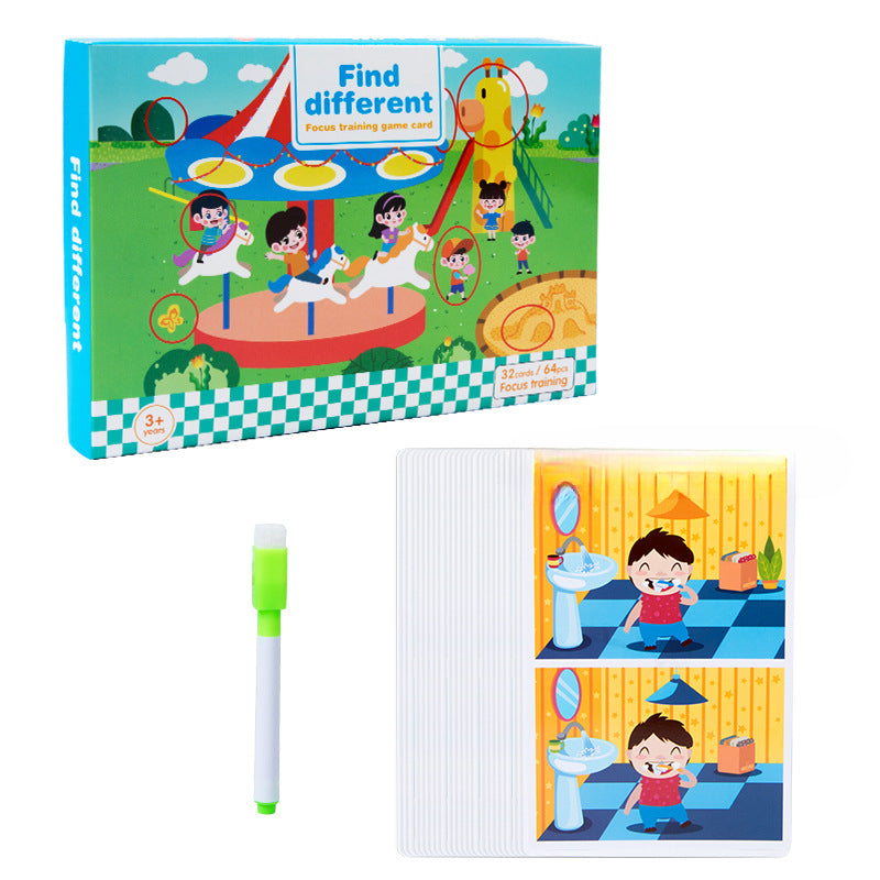 Wholesale Children's Cards To Find Different Paper Puzzle Toys