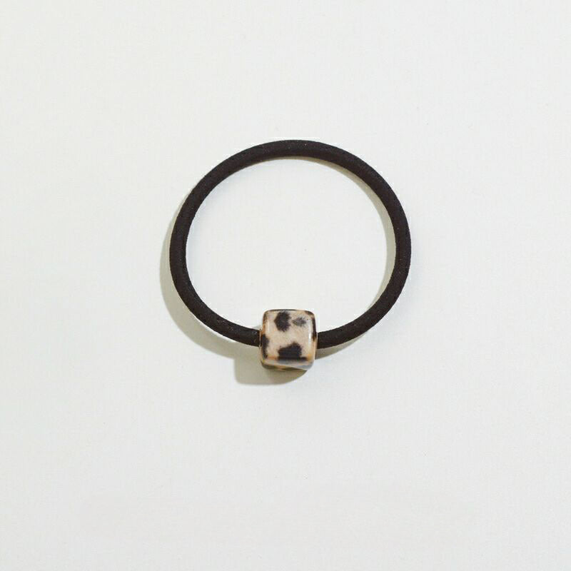 Wholesale New Acrylic Leopard Small Square Rubber Band