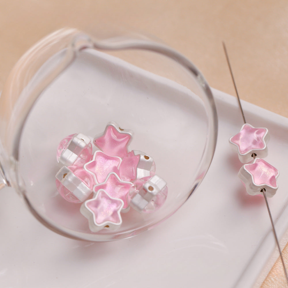 Wholesale Alloy Zircon Heart Star Scattered Beads