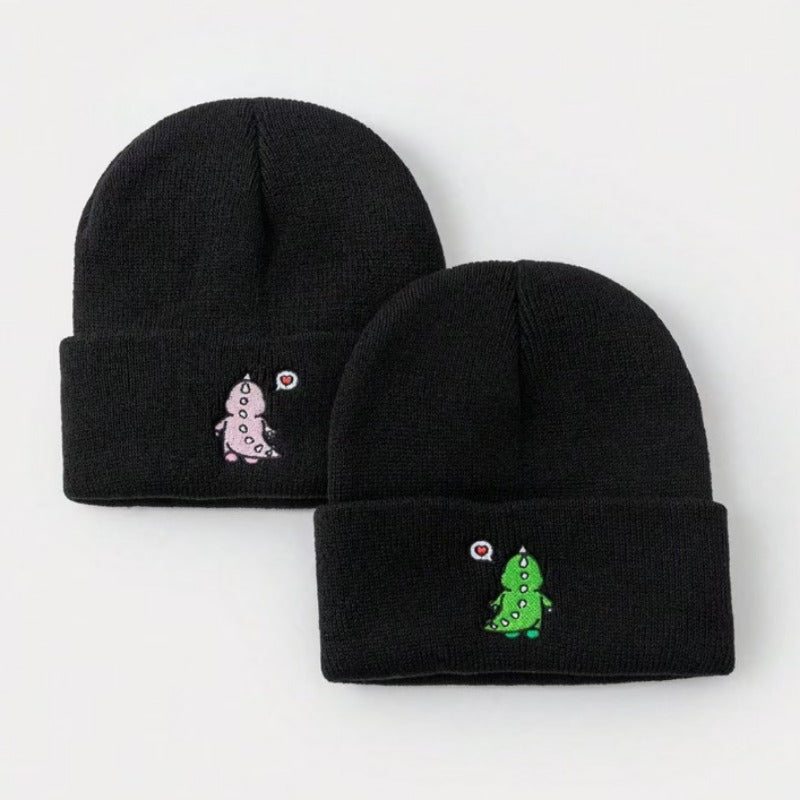Wholesale Y2K Style Knitted Gothic Letter Embroidery Autumn and Winter Fashion Personality Couple Hat