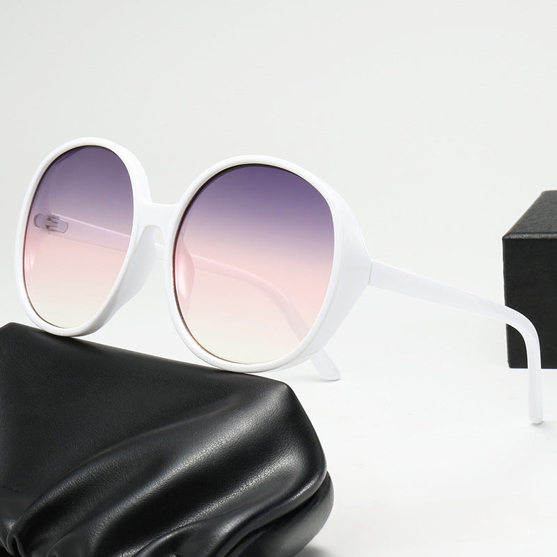 Wholesale Circular Large Frame PC Sunglasses