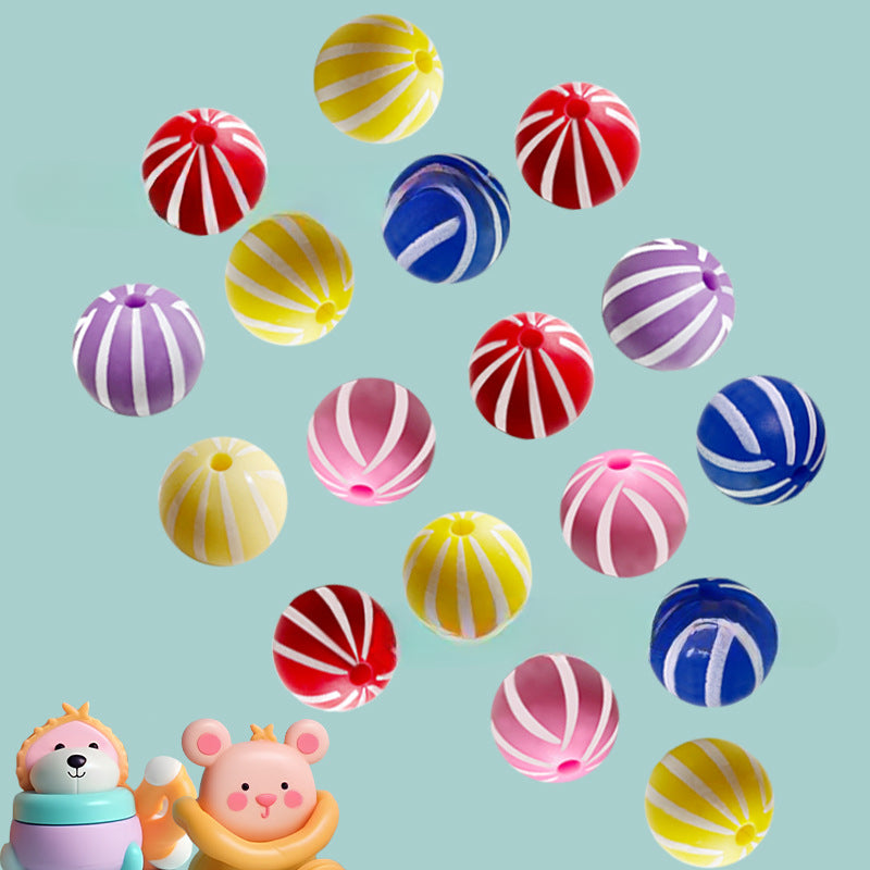 Wholesale 50PCS Rainbow Watermelon Silicone Balls