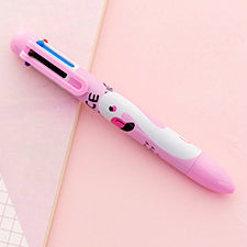Wholesale Plastic Cartoon Unicorn Flamingo 6 Color Ballpoint Pen