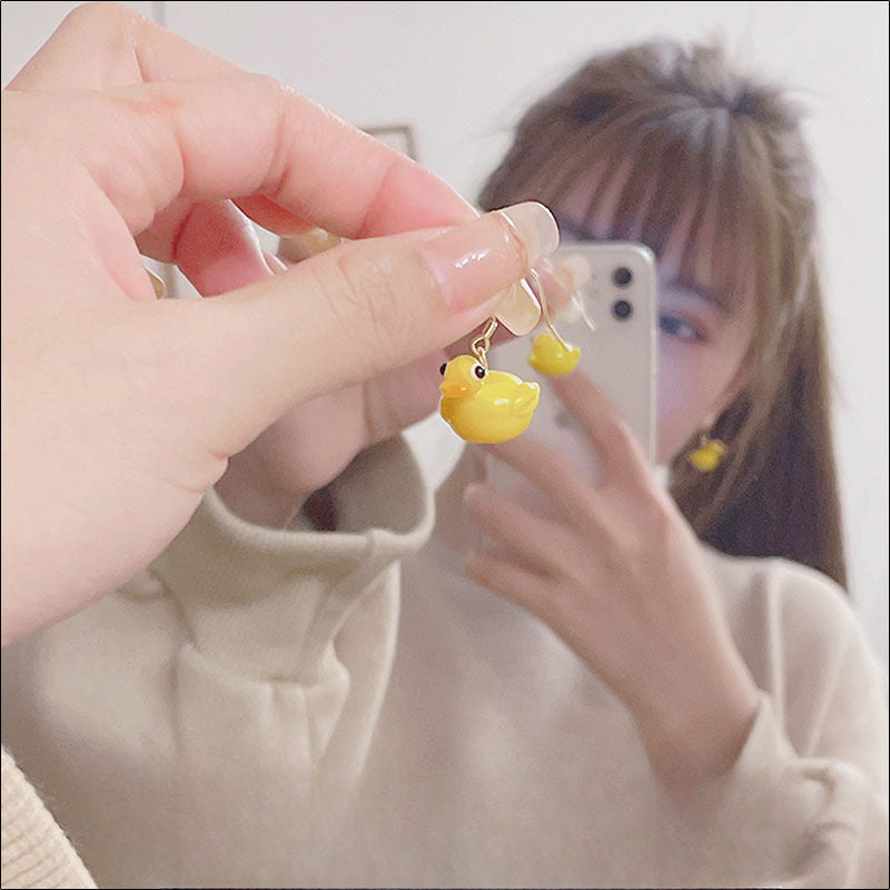 Wholesale 20PCS Little Yellow Duck Glass Beads