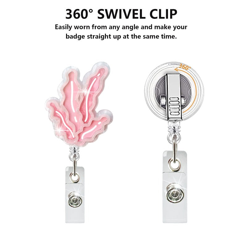 Wholesale Badge Reels Marine Life Retractable Keychain