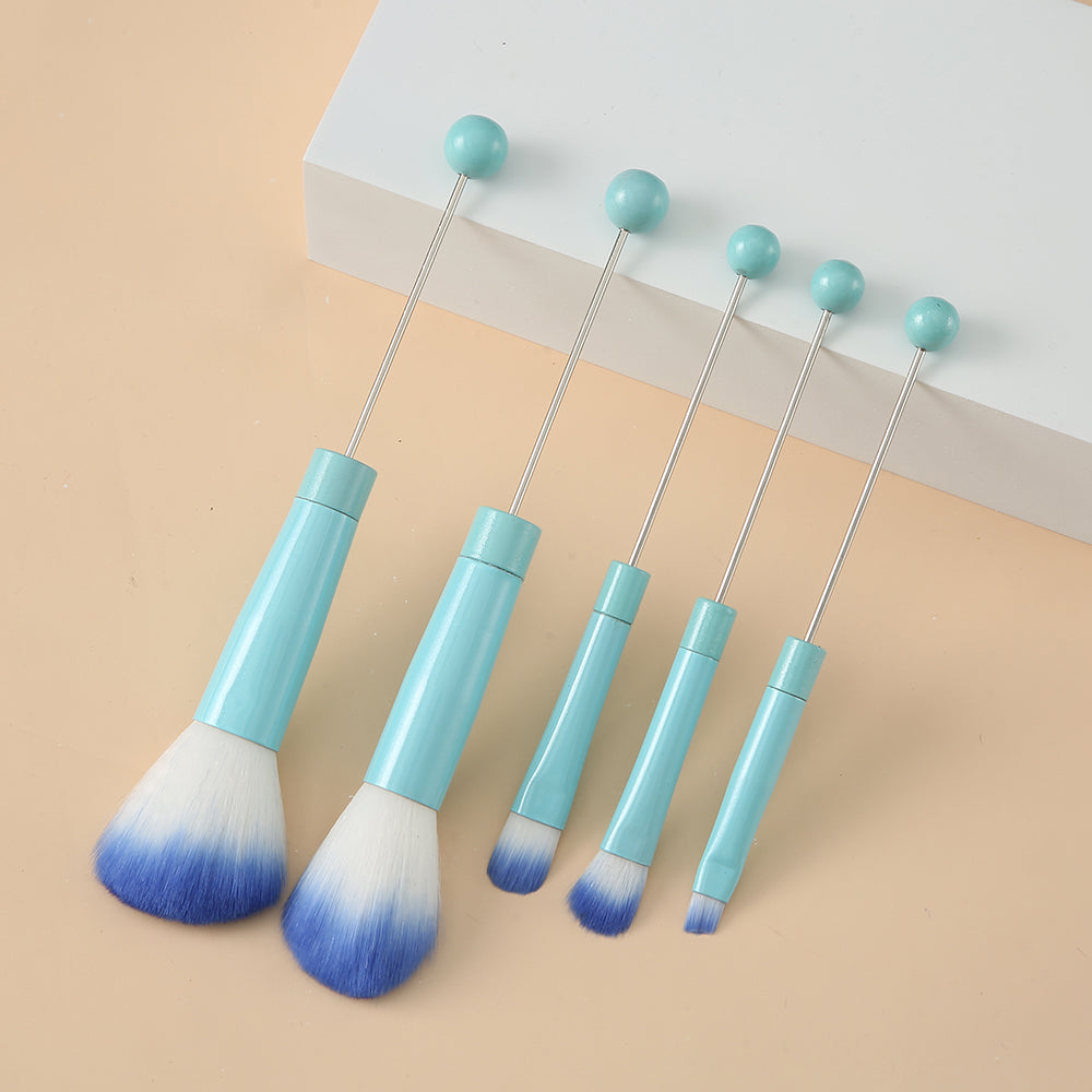 Wholesale Beadable Metal DIY Makeup Brush Set