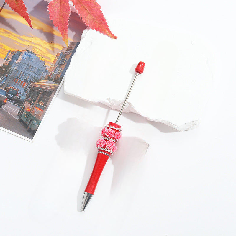Wholesale Beadable Pens Heavy Duty Rose Diamond Beaded Pens