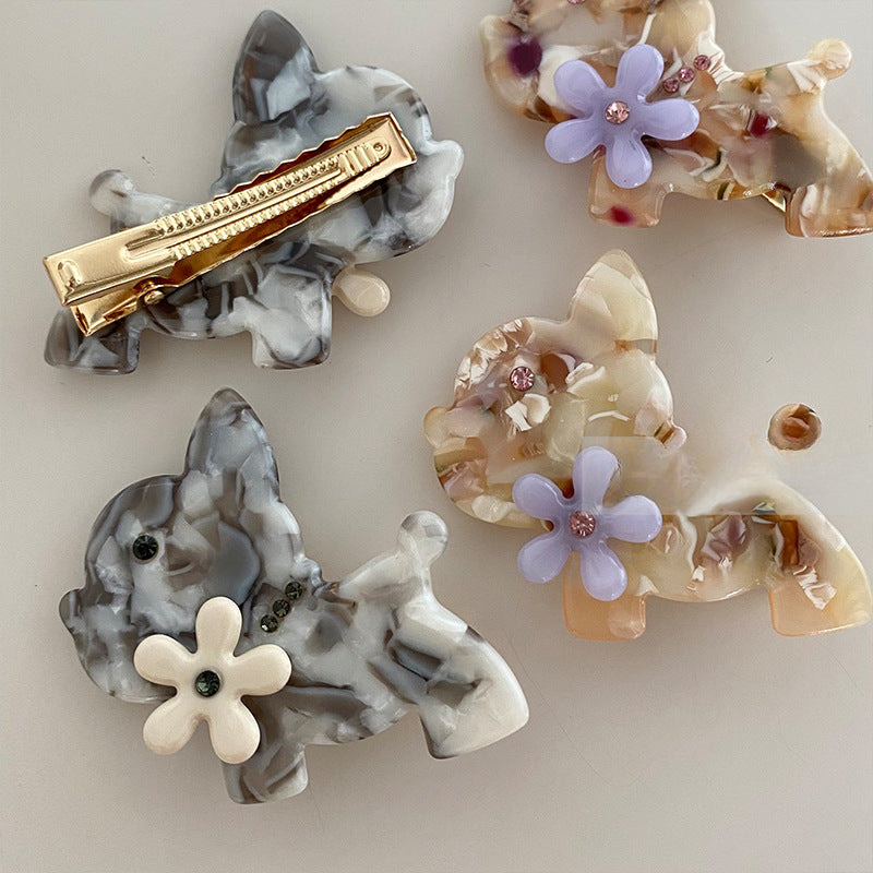 Wholesale Cute Dog Acetate  Hair Clips