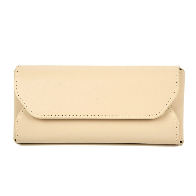 Wholesale Solid Color PU Waterproof Eyewear Storage Bag