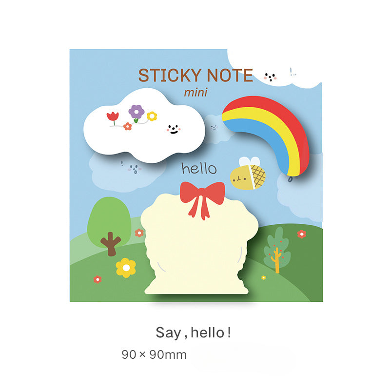 Wholesale Cute Cartoon Halloween Rainbow Paper Sticky Notes