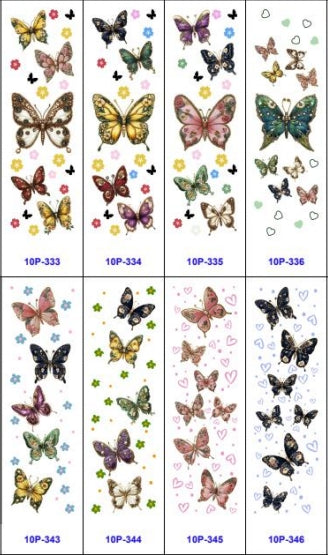 Wholesale 16pcs Butterfly  Pen & Bookmark Stickers  Flower Cartoon  Cute  Eyes Wrap