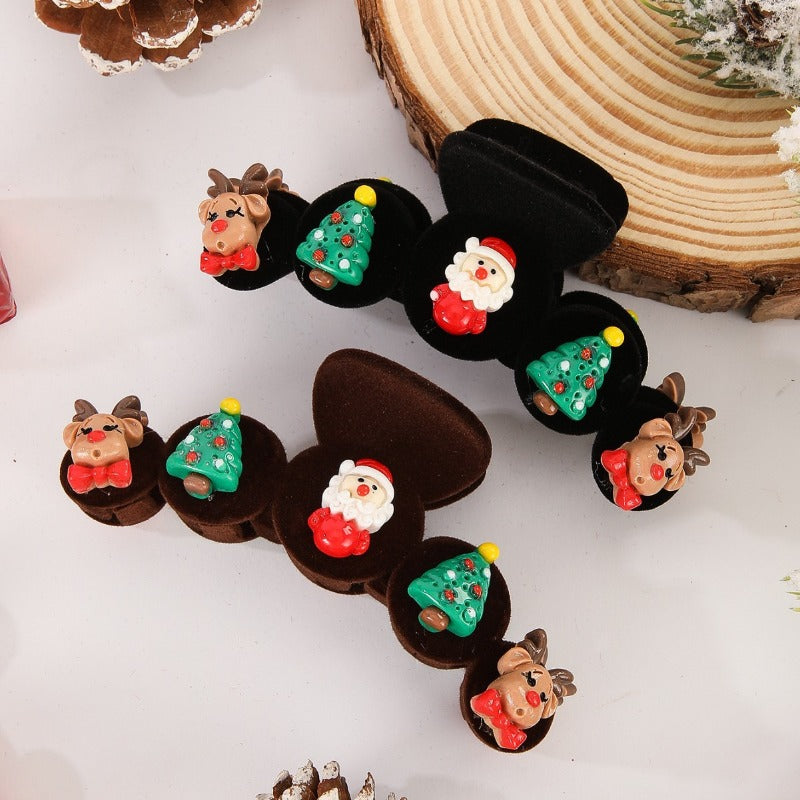 Wholesale Christmas Snowman Elk Autumn/Winter Hair Clips
