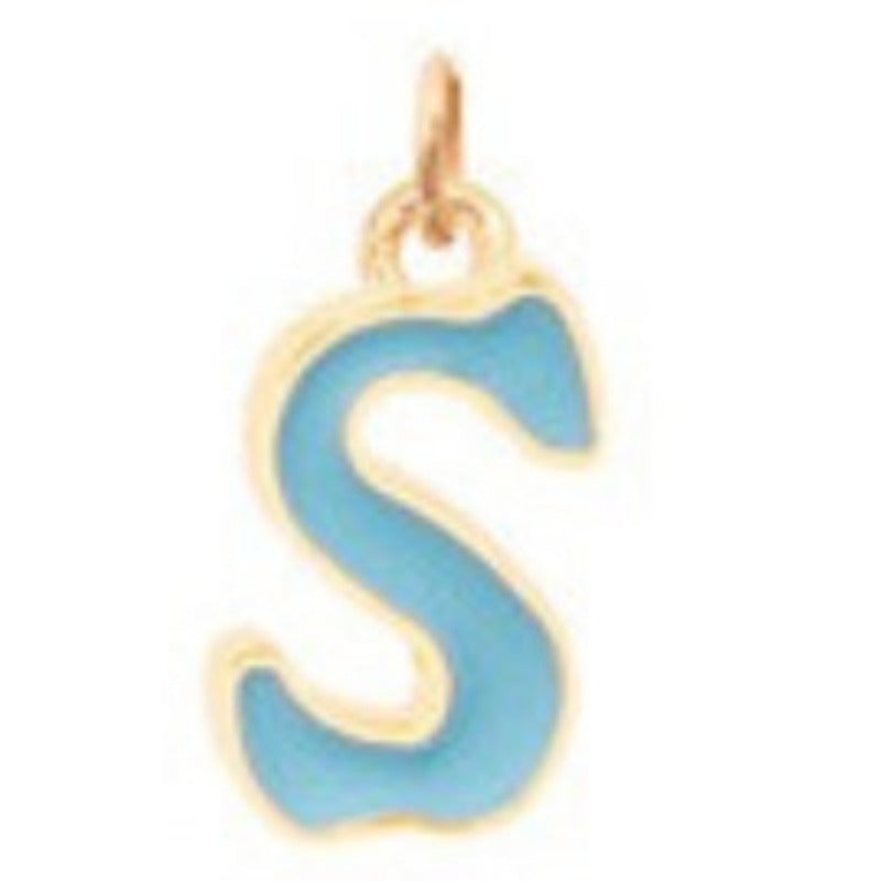 Wholesale Candy Colored Letter Titanium Steel Necklaces