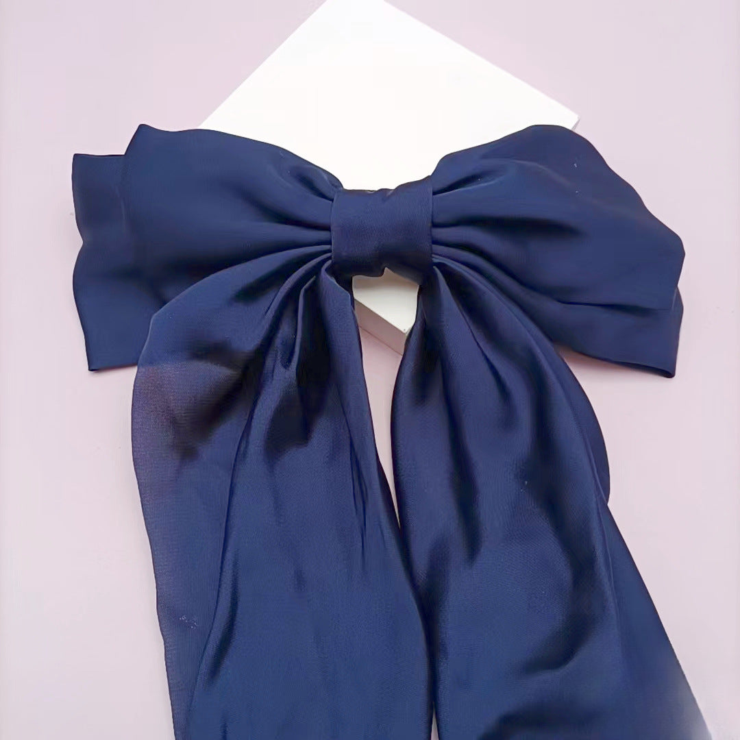 Wholesale Large Bow Silk Hair Clips
