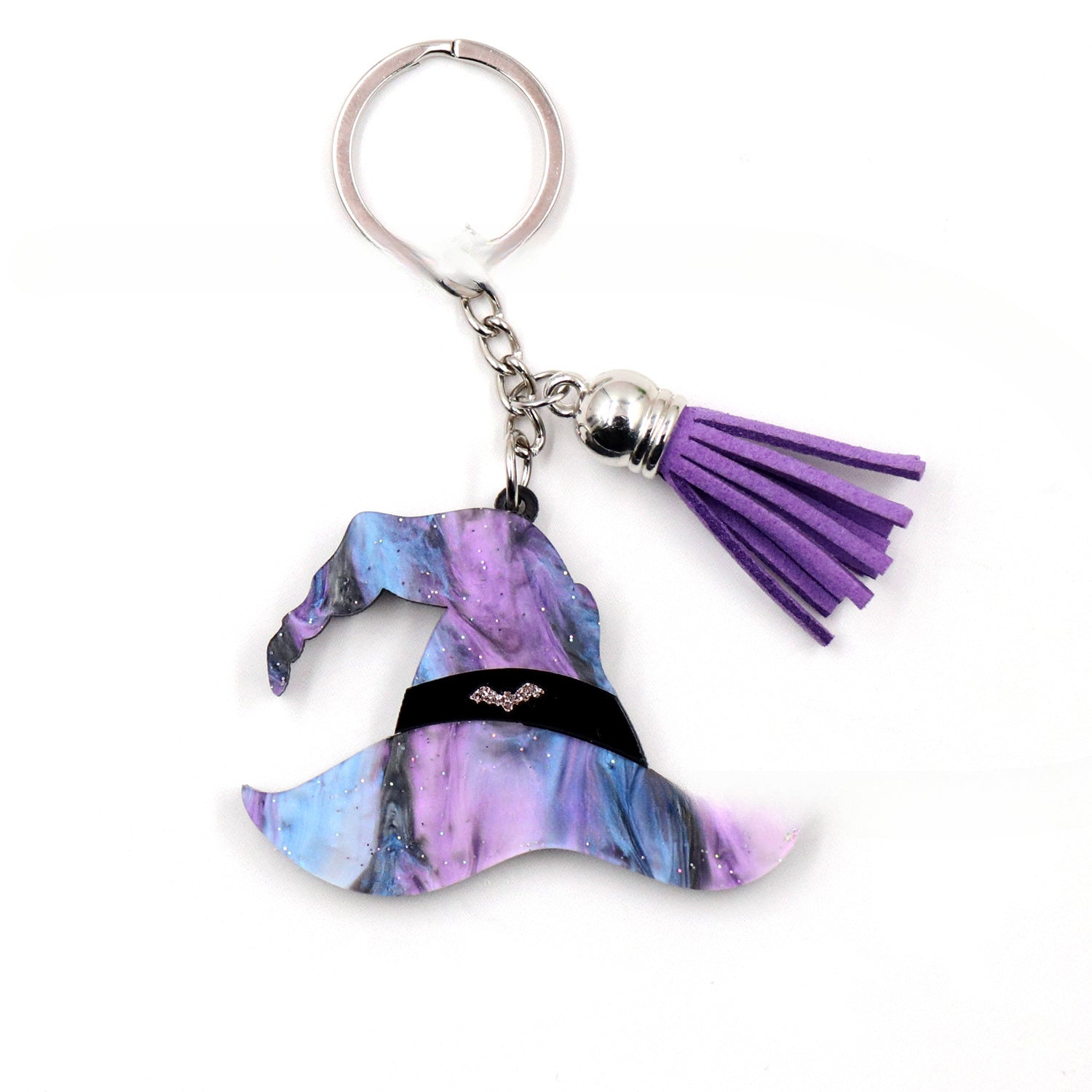 Wholesale New Witch Hat Laser Cut Halloween Keychain