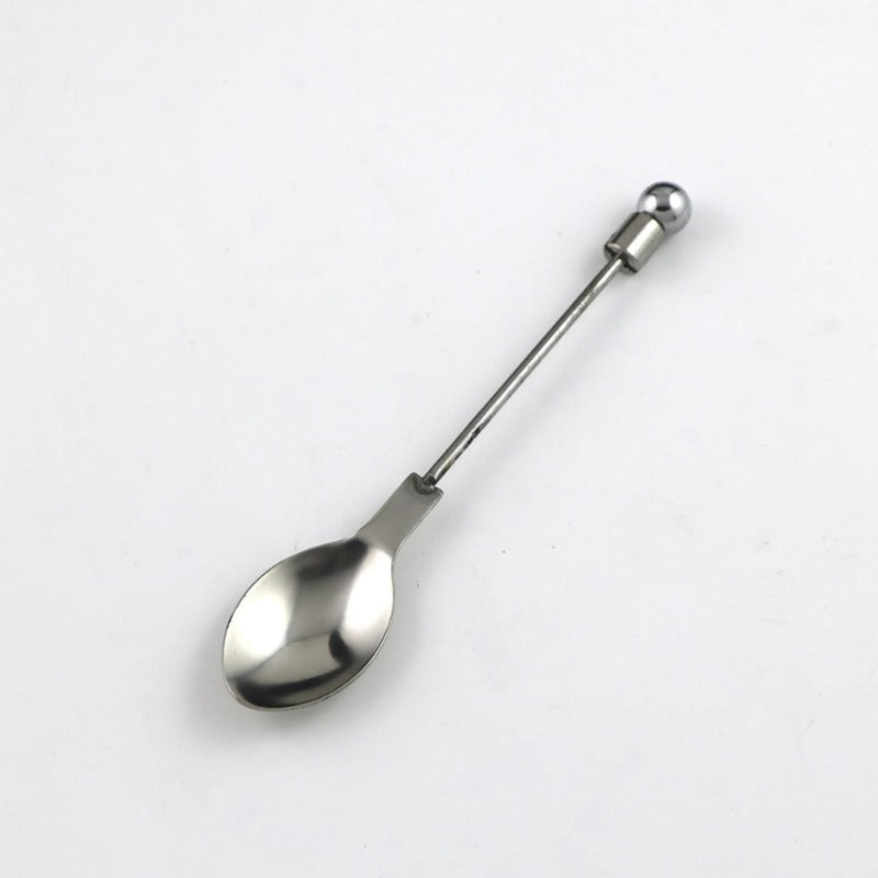 Wholesale Set DIY Beaded Stainless Steel Simple Everyday Table Spoon