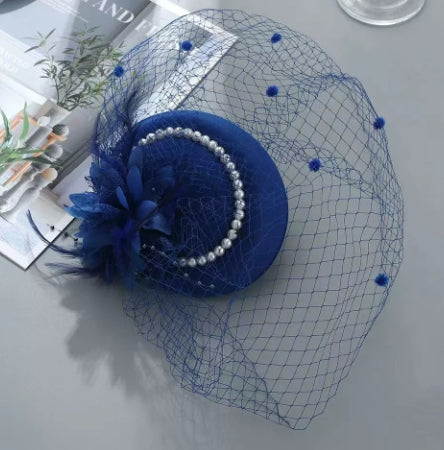 Wholesale Vintage Veil Feathers Hair Clips