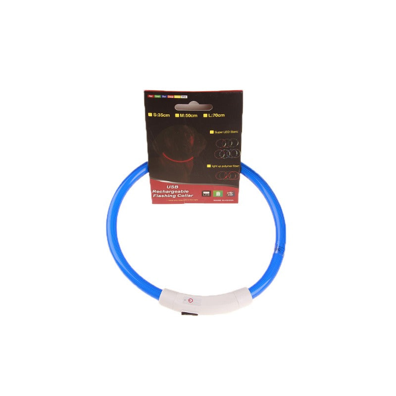 Wholesale Polyester LED Pet Luminous Collar USB Charging Collar
