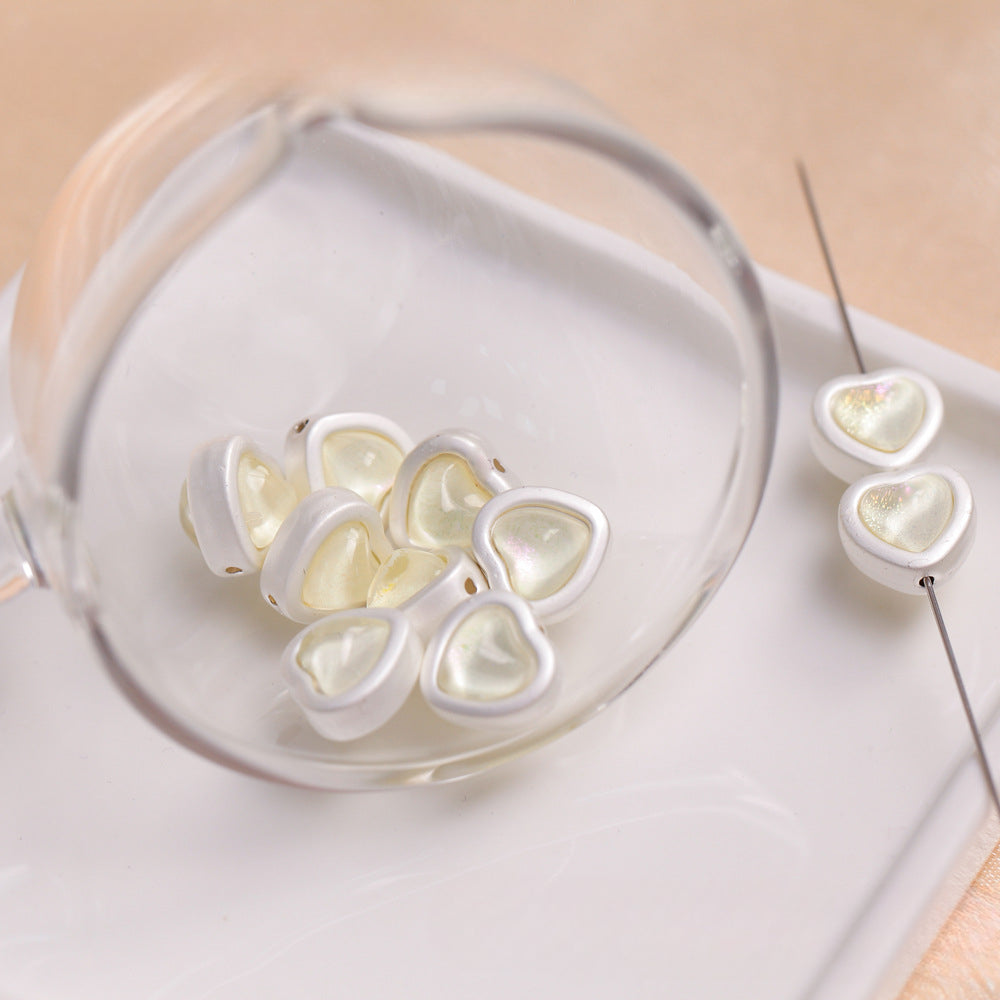 Wholesale Alloy Zircon Heart Star Scattered Beads