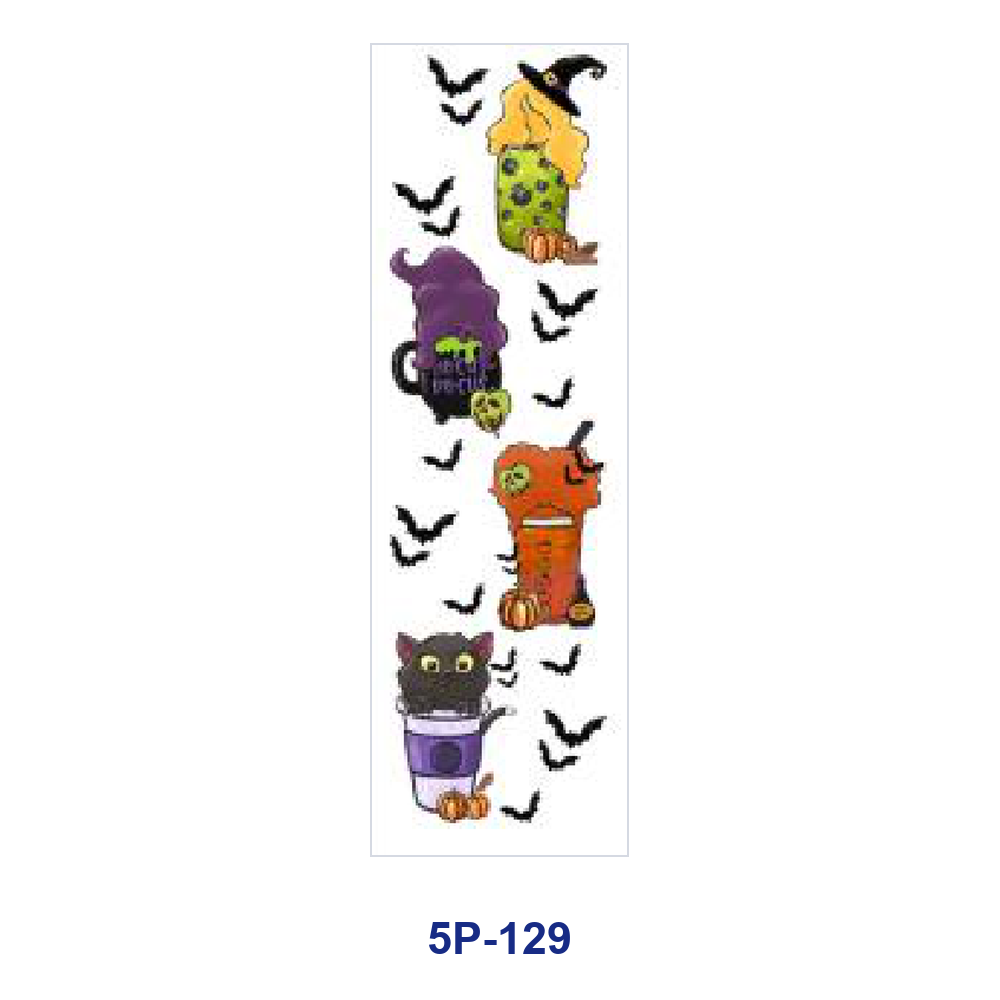 Wholesale 2/ 8/ 16pcs  Ghost Bat  Web Print Pen and Bookmark Stickers UV DTF Wraps OLY Exclusive
