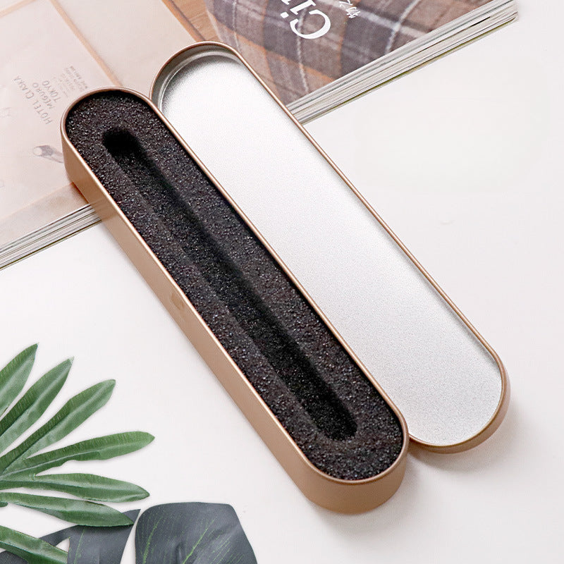 Wholesale Golden Tinplate Pencil Case Tinplate Pencil Case