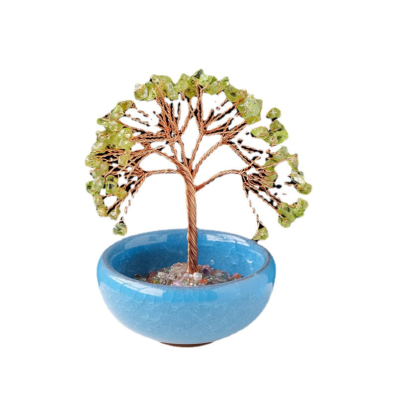 Wholesale of Natural Crystal Tree Ornaments