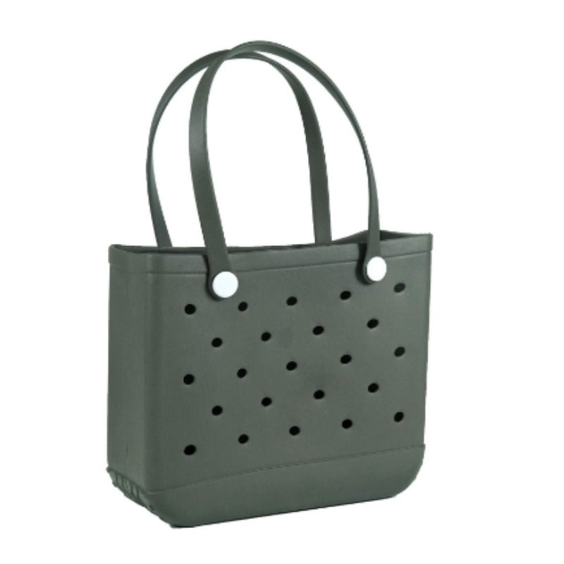 Wholesale Silicone Hollow Hole Handbag Beach Vacation Tote Bag