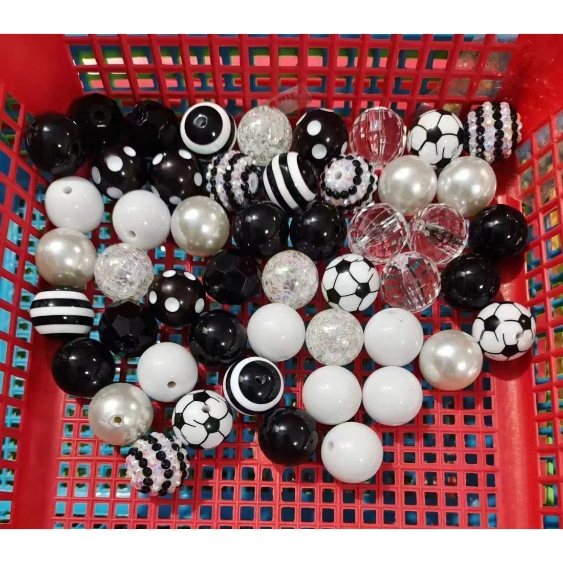 Wholesale 20MM Acrylic Mixed Color Beads Loose Beads Combination