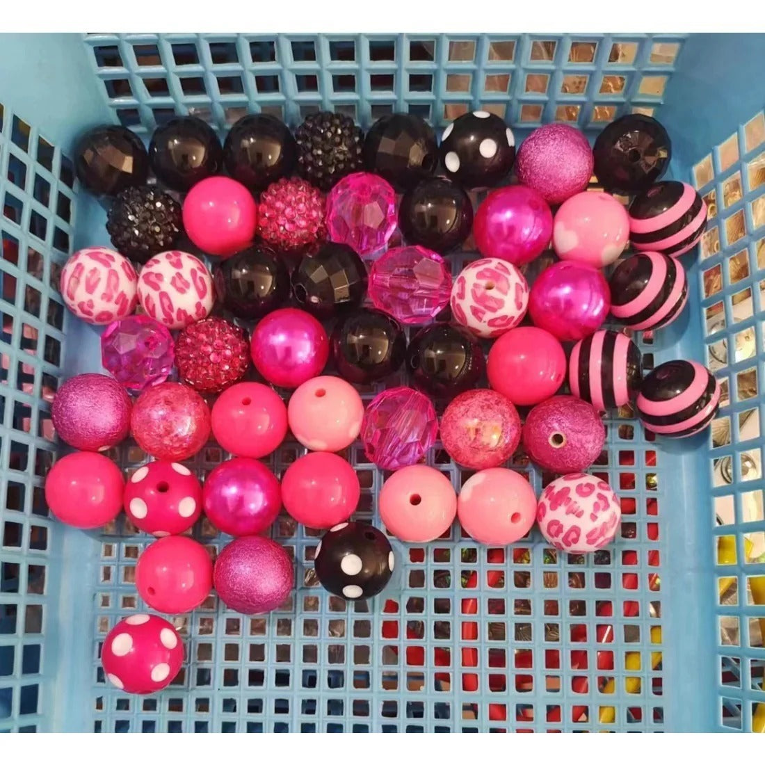 Wholesale 20MM Acrylic Mixed Color Beads Loose Beads Combination