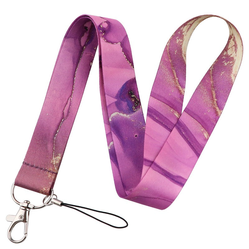 Wholesale 10pcs Marble New Mobile Phone Strap Campus Meal Card Bus Access Card Work Brand Laminated Hard Shell Card Holder