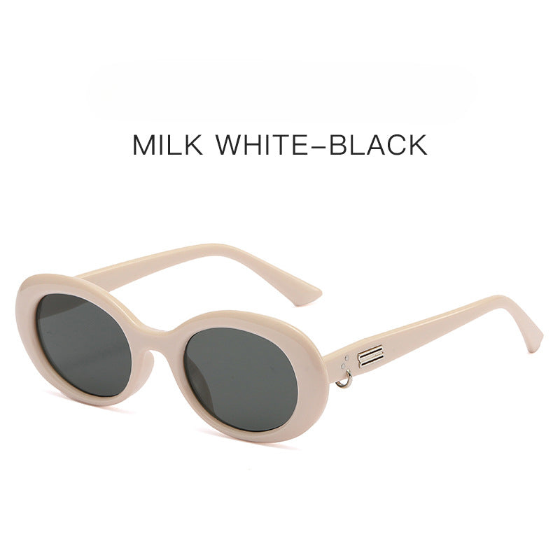 Wholesale New Oval Frame PC Sunglasses