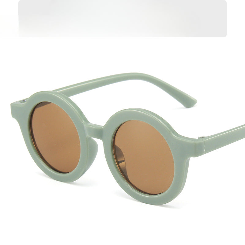 Wholesale Children's Colored Small Round Frame PC Sunglasses