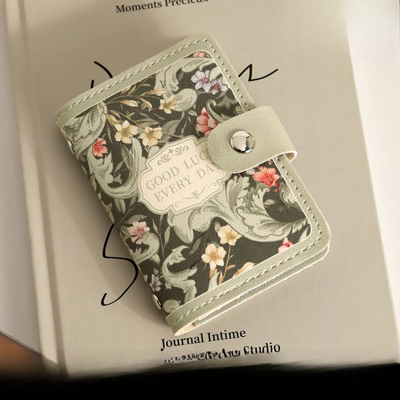 Wholesale Floral Oil Painting Retro Style Multi-card Card Card Holder