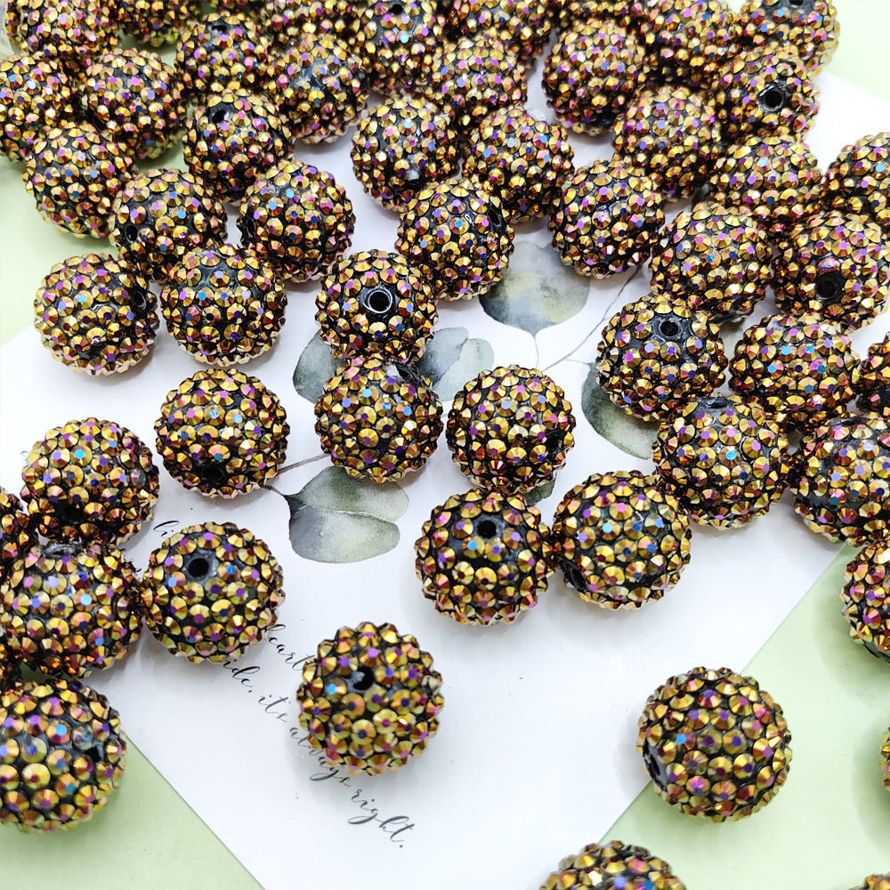 Wholesale 20MM Acrylic Dark Brown Diamond Balls