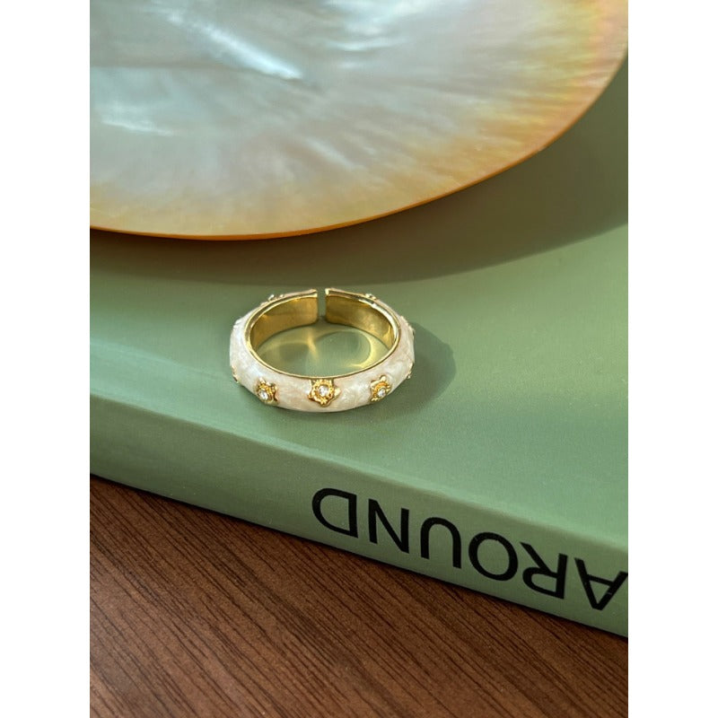 Wholesale Little Rabbit Pearl Alloy Rings